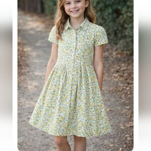 Crewcuts Girl's Floral Cotton Dress Size 10